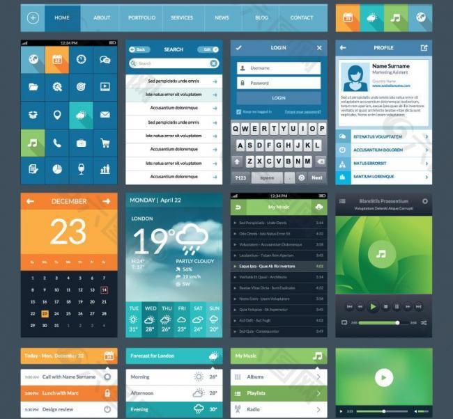 手機(jī)設(shè)計(jì)界面圖片